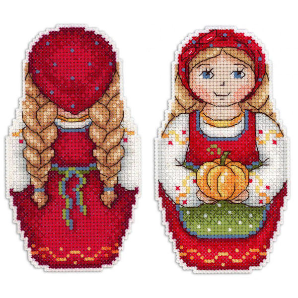 Broderikit plastic canvas MP Studia "Höst" 7x13 cm