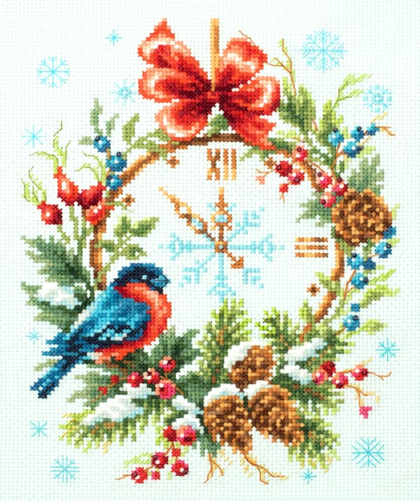 Broderikit Magic Needle "Juletid" 17x22 cm