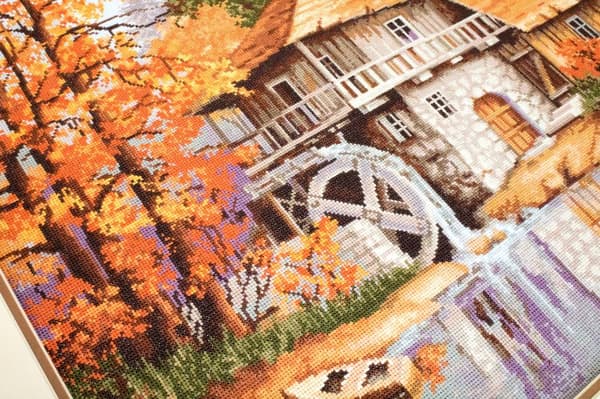 Broderikit Luca-S B481 - "Efterårslandskab" 52x37 cm