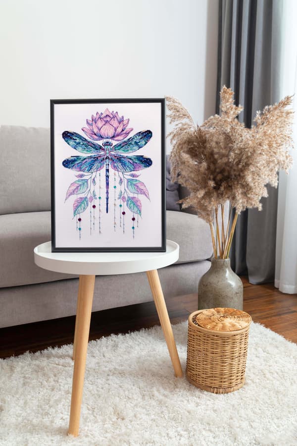 Broderikit Abris Art "Sommerens muse" 24x34cm