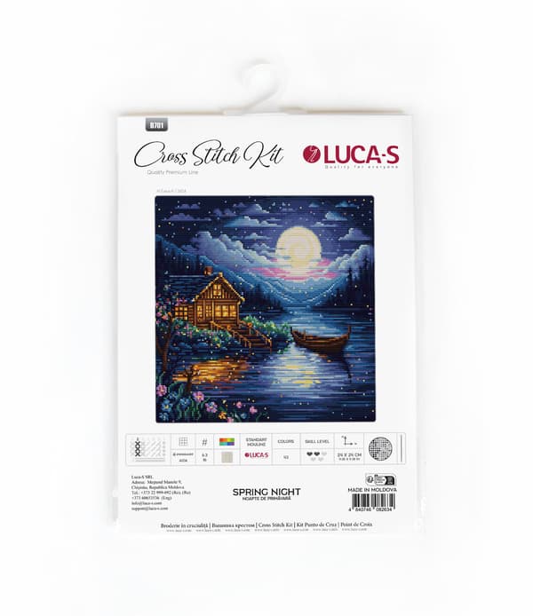 Broderikit Luca-S B701 - "Forårsnat" 24x24 cm