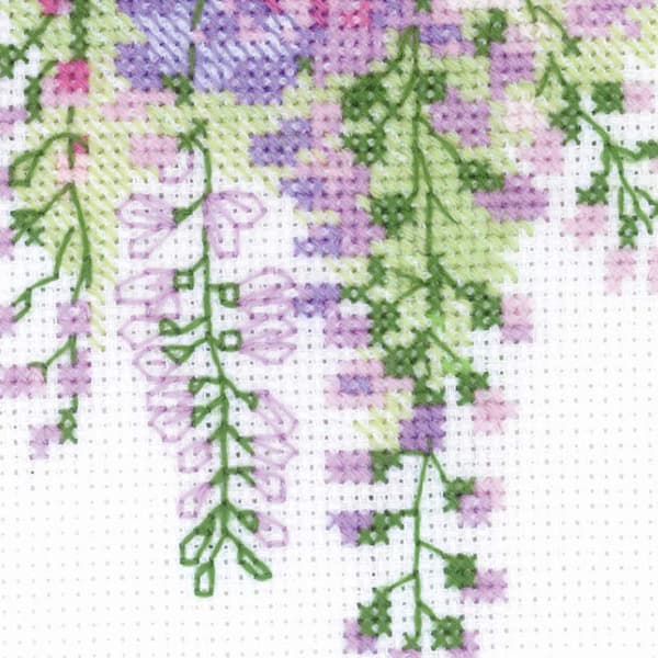Broderikit Riolis "Blåregn" 30x40 cm