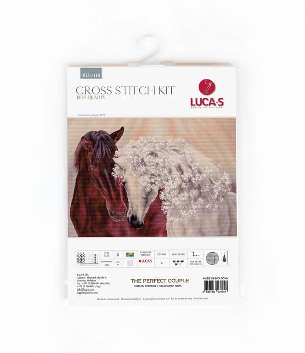 Broderikit Luca-S BU5010 - "Det perfekte par" 45x32 cm