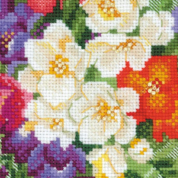 Broderikit Riolis "Freesia" 40x30 cm