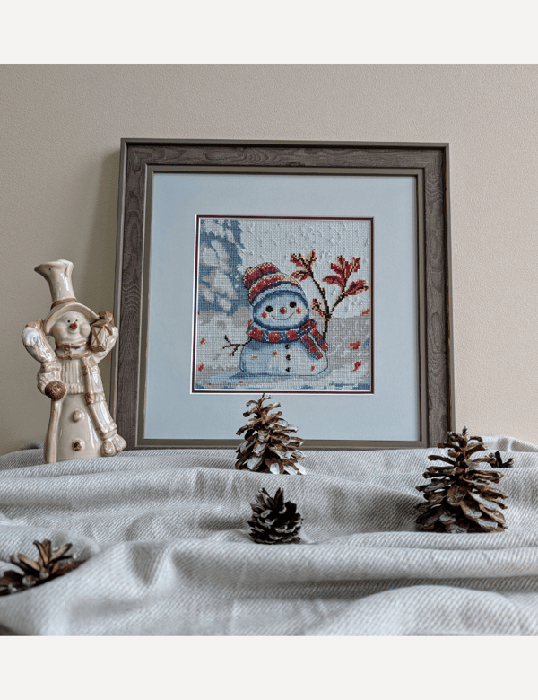Broderikit Aine "Klumpet vinter" 20x20 cm