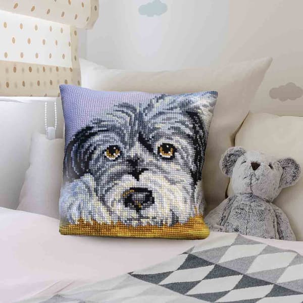 Broderikit Pude Collection D`Art 5084 - "Trofast" 40x40 cm