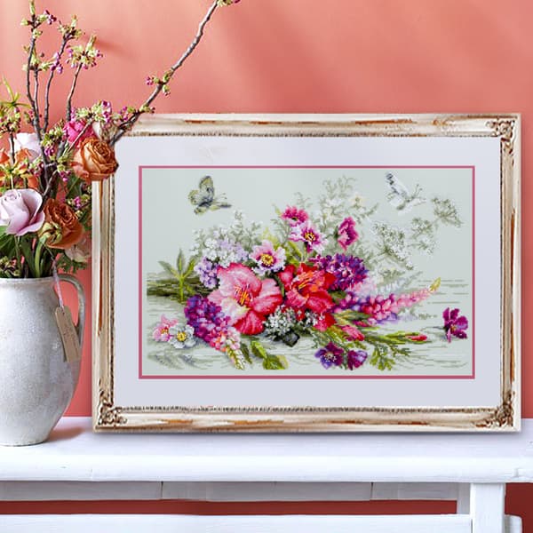 Broderikit Magic Needle "Landbuket" 40 x 25 cm