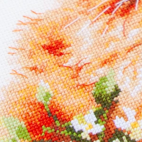 Broderisett Magic Needle "Den røde katten" 26x26 cm