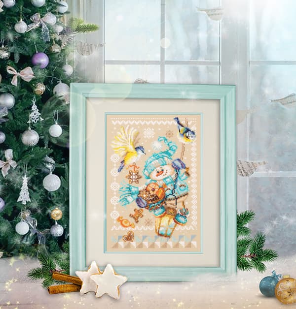 Broderikit Magic Needle "Julgodis" 17x27 cm