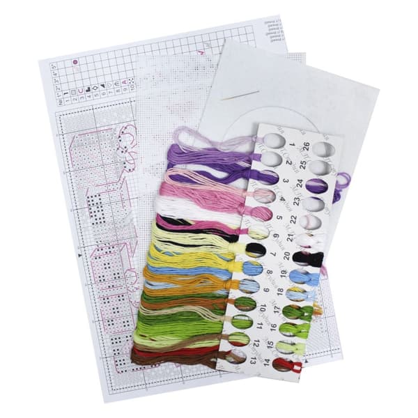 Broderikit plastic canvas MP Studia "Grattiskort" 19x14 cm