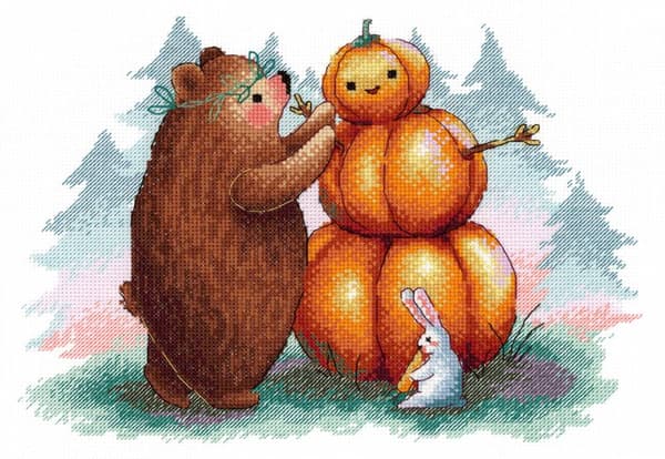 Broderikit MP Studia "Pumpavakt" 25x18 cm