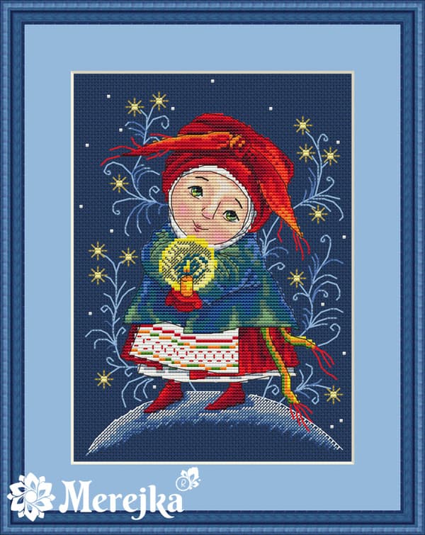 Broderikit Merejka K-19 - "Julelys" 15x20 cm