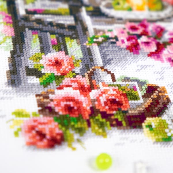 Broderisett Magic Needle "Retreat-hage" 20x26 cm