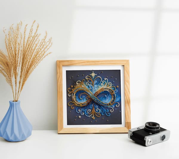 Perlebroderi Abris Art "Uendelighed" 15x15cm