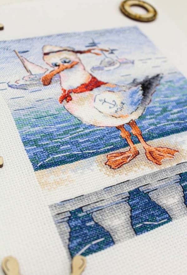 Broderisett MP Studia "Modig sjømann" 16x20 cm