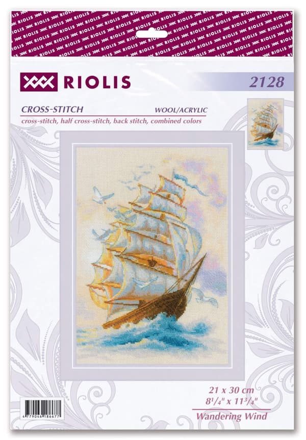 Broderikit Riolis "Vandrende vind" 21x30 cm