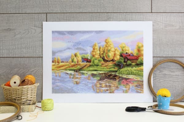 Broderikit MP Studia "Før regnen" 40x27 cm