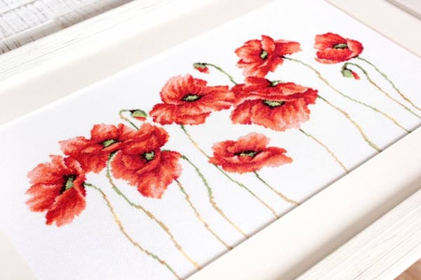 Broderikit Luca-S B2223 - "Valmue" 40x23,5 cm