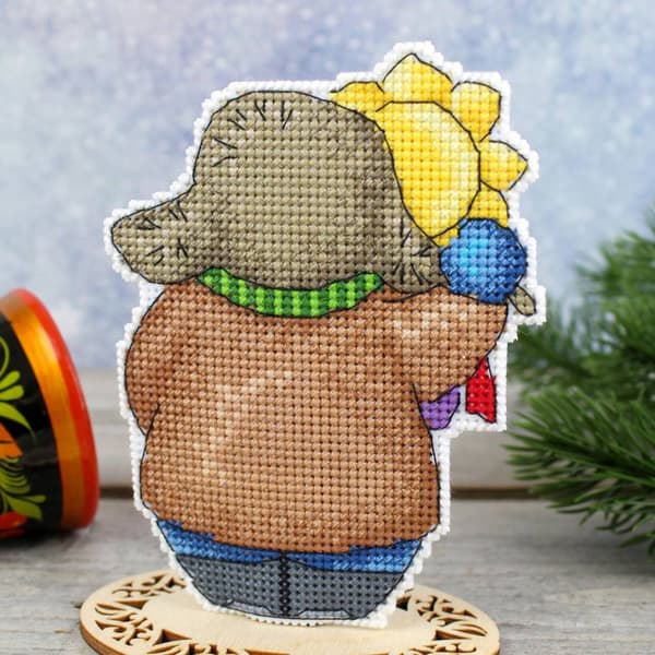 Broderikit Plastik Canvas MP Studia "Barnekugle" 9x12 cm