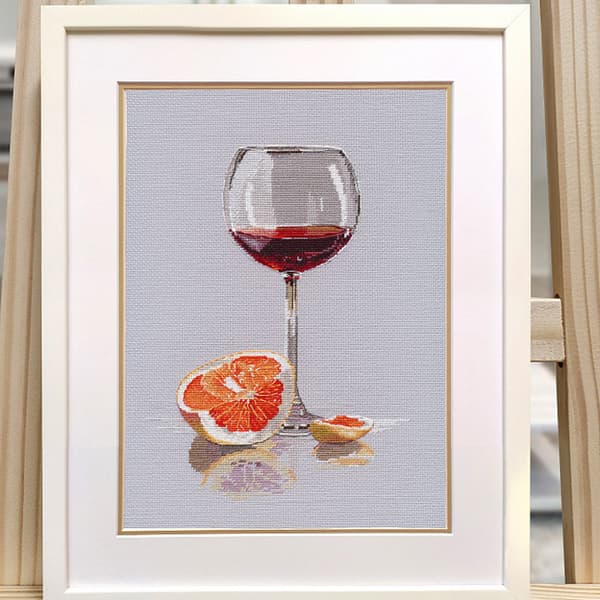 Broderikit Oven "Citrus­humör" 18x25cm