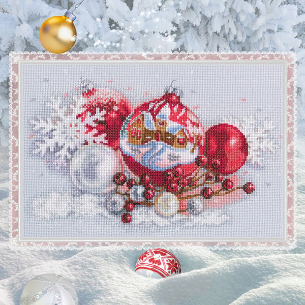 Broderisett RTO «Julekuler» 29x19