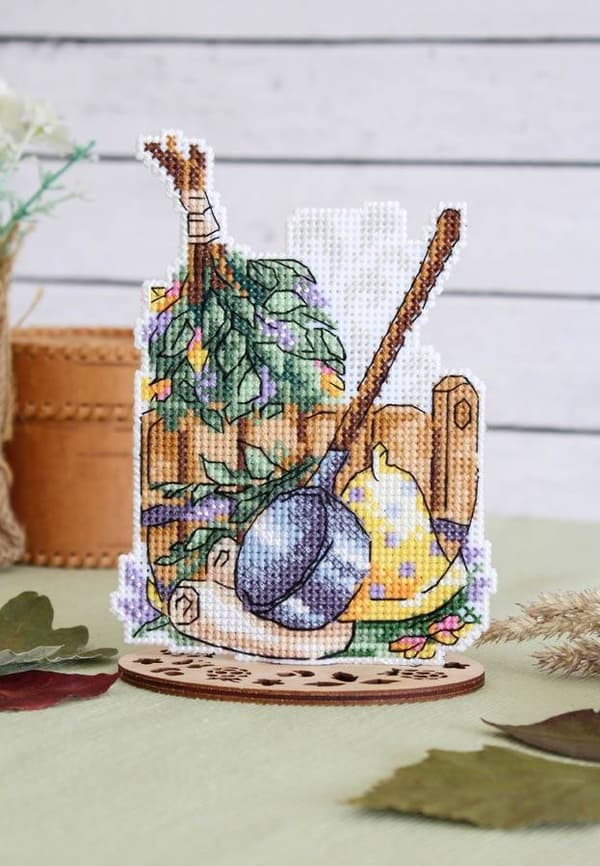Broderikit Plastik Canvas MP Studia "Dampende duft" 10x13 cm