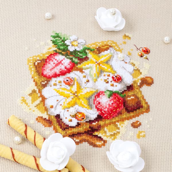 Broderikit Magic Needle "Wienervaffler" 16x16 cm