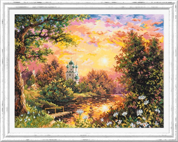 Broderisett Magic Needle "Solnedgang" 40x31 cm