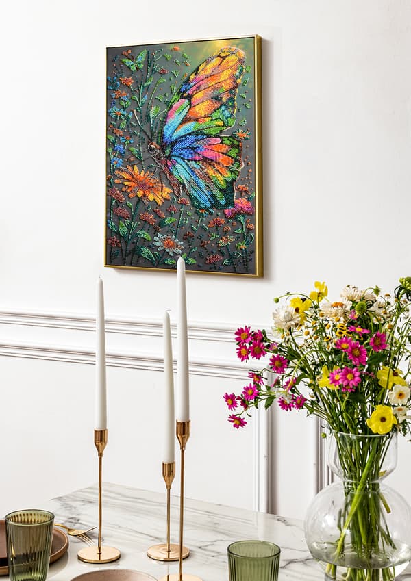 Perlebroderi Abris Art "Sommerens nuancer" 26x39cm
