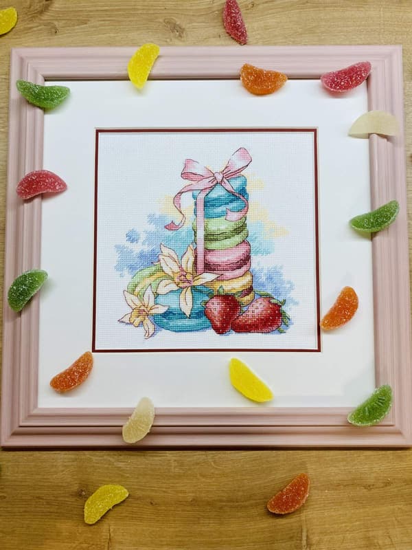 Broderisett Riolis "Søt dessert" 20x20 cm