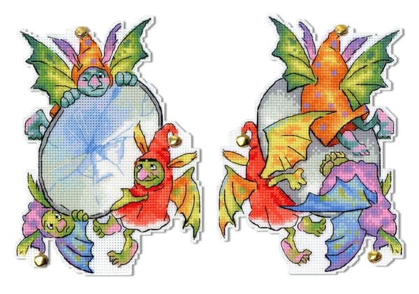 Broderikit plastic canvas MP Studia "Troll" 18x13cm