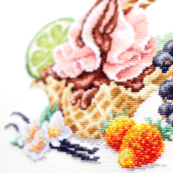 Broderikit Magic Needle "Vaniljeis" 17x17 cm