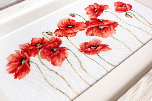 Broderikit Luca-S B2223 - "Valmue" 40x23,5 cm