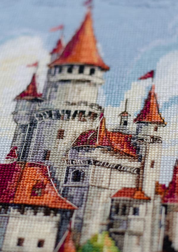 Broderikit Abris Art "Bland moln" 23x40cm