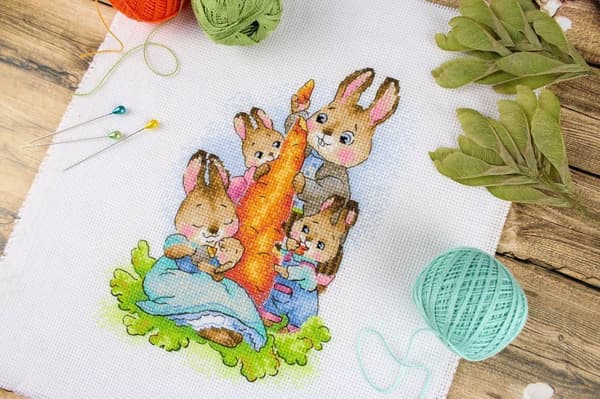 Broderikit MP Studia "På picknick" 20x14cm