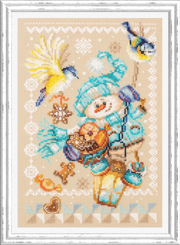 Broderikit Magic Needle "Julgodis" 17x27 cm