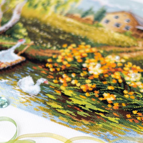 Broderikit Magic Needle "Bydamm" 40x31 cm