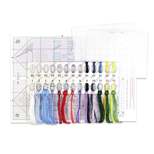 Broderisett Plastic Canvas MP Studia "Julegodteri Nr. 4" 13x5cm