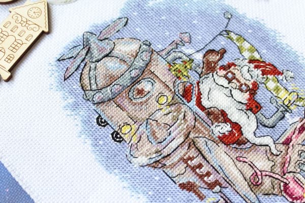Broderikit MP Studia "Rolig flyvning" 20x16 cm