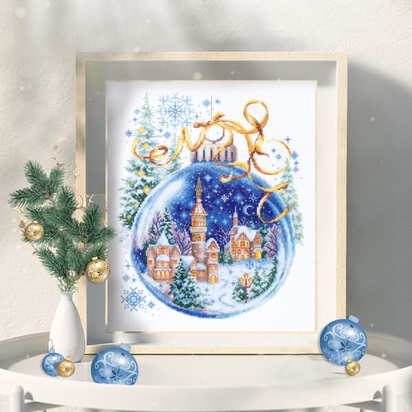 Broderikit Magic Needle "Juletræskugle" 20x26 cm
