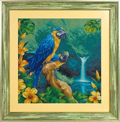 Broderikit Panna "Brasiliansk regnskov" 34,5x34,5 cm