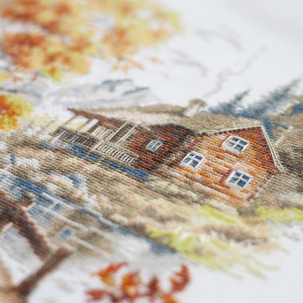 Broderikit Magic Needle "Efterår i bjergene" 26x30 cm