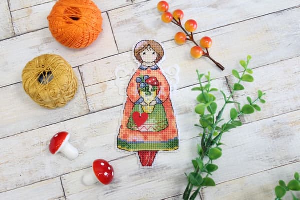 Broderikit MP Studia "Höstängel" 6x12 cm