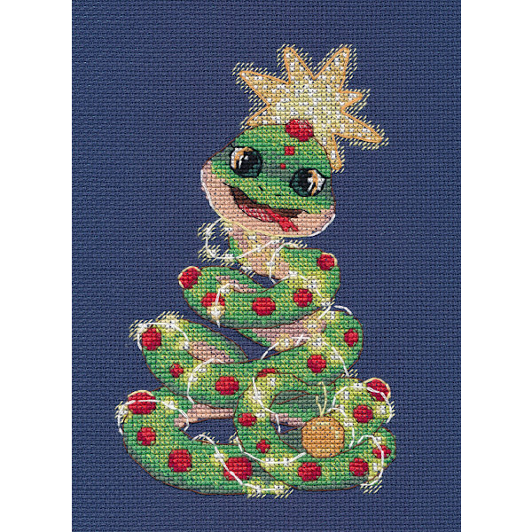 Broderikit Oven "Orm" 10x16 cm
