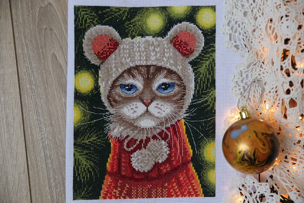 Broderikit Panna "Feststemning" 21x16 cm