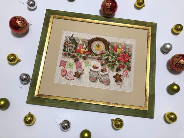 Broderisett Riolis "Julehylle" 30x21 cm