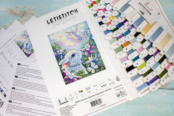Broderikit LetiStitch L8054 - "Sommerglans" 19x26 cm