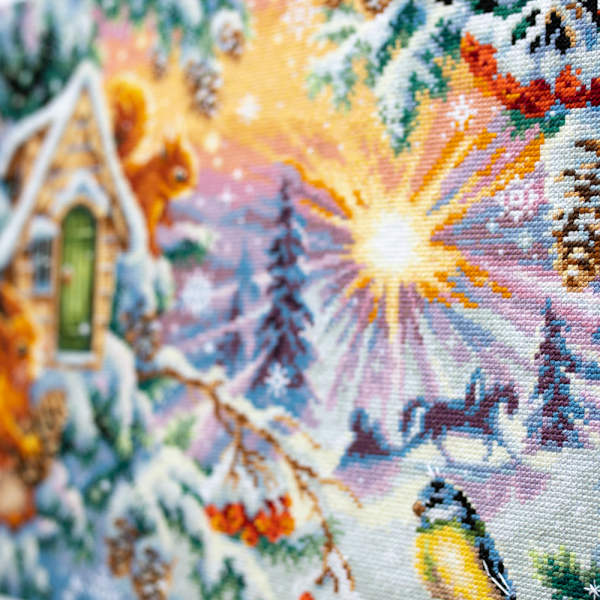 Broderikit Magic Needle "Vintermorgon" 40x30 cm