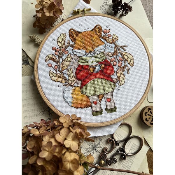 Broderikit Andriana "Höstte" 15x17 cm