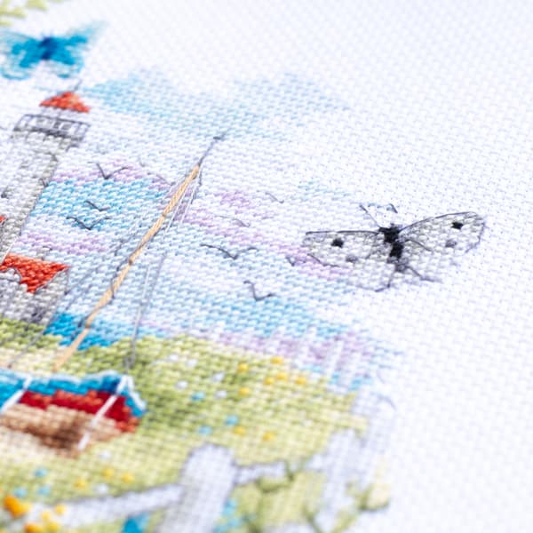 Broderikit Magic Needle "Vilde kystblomster" 18x29 cm